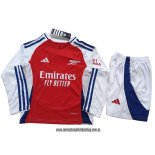 Primera Camiseta Arsenal Nino 24-25 Manga Larga