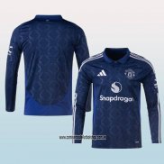 Segunda Camiseta Manchester United 24-25 Manga Larga