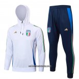 Chandal de Sudadera del Italia 24-25 Blanco