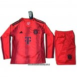 Primera Camiseta Bayern Munich Nino 24-25 Manga Larga