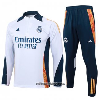 Chandal de Sudadera del Real Madrid 24-25 Blanco