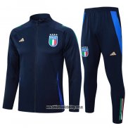 Chandal de Chaqueta del Italia 24-25 Azul