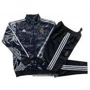 Chandal de Chaqueta del Real Madrid Dragon 24-25 Negro