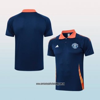 Camiseta Polo del Manchester United 24-25 Azul