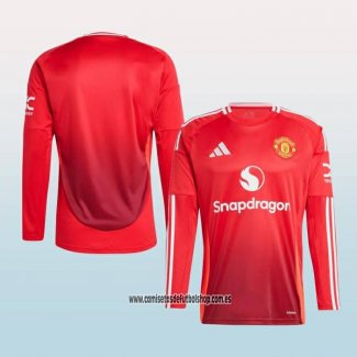 Primera Camiseta Manchester United 24-25 Manga Larga