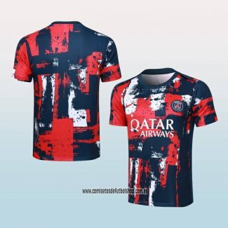 Camiseta de Entrenamiento Paris Saint-Germain 24-25 Azul y Rojo