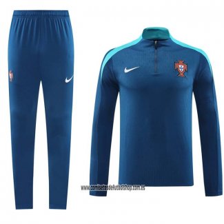 Chandal de Sudadera del Portugal 24-25 Azul