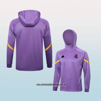 Chaqueta con Capucha del Real Madrid 24-25 Purpura