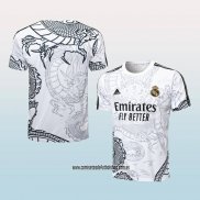 Camiseta de Entrenamiento Real Madrid Dragon 24-25 Blanco