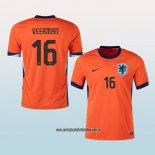 Jugador Primera Camiseta Paises Bajos Veerman 24-25