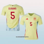 Jugador Segunda Camiseta Espana D.Vivian 2024