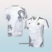 Camiseta Polo del Real Madrid Dragon 24-25 Blanco