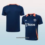 Camiseta de Entrenamiento Manchester United 24-25 Azul