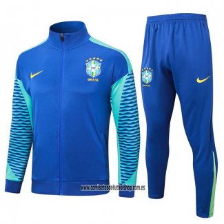 Chandal de Chaqueta del Brasil 24-25 Azul