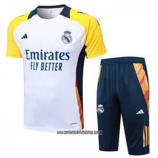 Chandal del Real Madrid 24-25 Manga Corta Blanco - Pantalon Corto