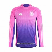 Segunda Camiseta Alemania 2024 Manga Larga