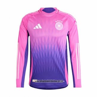 Segunda Camiseta Alemania 2024 Manga Larga