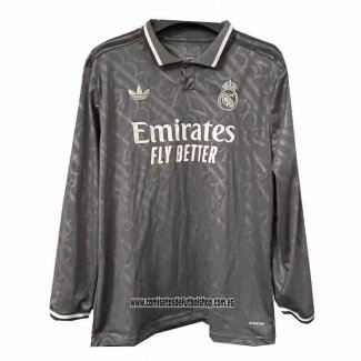 Tercera Camiseta Real Madrid 24-25 Manga Larga