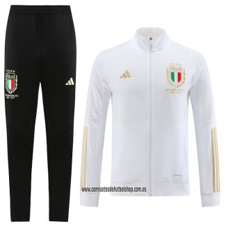 Chandal de Chaqueta del Italia 23-24 Blanco