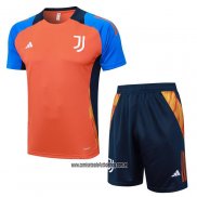 Chandal del Juventus 24-25 Manga Corta Naranja - Pantalon Corto