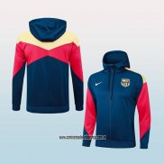 Chaqueta con Capucha del Barcelona 24-25 Azul