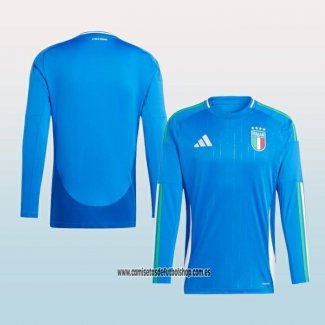 Primera Camiseta Italia 24-25 Manga Larga