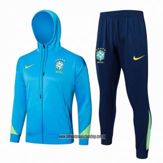 Chandal con Capucha del Brasil 24-25 Azul