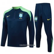 Chandal de Sudadera del Brasil 24-25 Azul