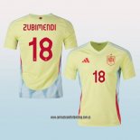 Jugador Segunda Camiseta Espana Zubimendi 2024